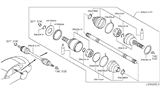 Diagram for Infiniti M56 Axle Shaft - 39601-1MC0A