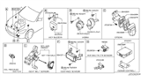 Diagram for 2012 Infiniti M37 Parking Assist Distance Sensor - 28437-1MA0B