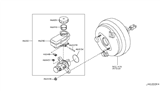 Diagram for 2019 Infiniti Q70L Brake Master Cylinder - D6010-1MK2A