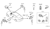 Diagram for Infiniti Door Lock Cylinder - H0601-1BA0A