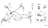 Diagram for Infiniti FX50 Ignition Lock Cylinder - 48700-1NC0A