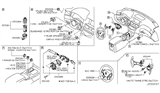 Diagram for 2012 Infiniti M37 Seat Switch - 25500-1MA0A