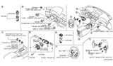 Diagram for Infiniti Q70 Door Lock Switch - 251B3-5UV0D