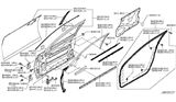 Diagram for Infiniti Door Check - 80430-1MA0B