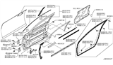 Diagram for 2016 Infiniti Q70 Door Moldings - 80282-1MA0B