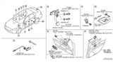 Diagram for Infiniti M37 Power Window Switch - 25401-1MA1A