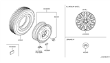 Diagram for 2017 Infiniti Q70 Spare Wheel - D0CMM-1PM3A