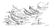 Diagram for Infiniti Q70L License Plate - 96212-1MJ0A