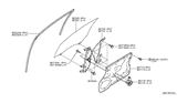 Diagram for Infiniti Q70 Window Run - 80331-1MA0B