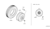 Diagram for Infiniti Q70 Spare Wheel - 40300-4CE7A