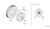 Diagram for 2018 Infiniti Q70L Spare Wheel - 40300-4CE7A