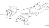 Diagram for Infiniti M56 Sun Visor - 96400-1MA1A