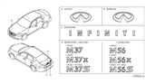 Diagram for Infiniti M56 Emblem - 84895-1MJ0A