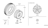 Diagram for 2013 Infiniti M56 Spare Wheel - D0C00-1MM1A