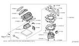 Diagram for 2019 Infiniti Q70 Cabin Air Filter - 27277-1ME0C