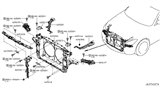 Diagram for Infiniti Radiator Support - 62520-1MA0A