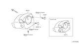 Diagram for Infiniti Steering Column Cover - 48470-1MA2B