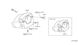 Diagram for Infiniti M35h Steering Column Cover - 48470-1MA0A