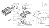 Diagram for 2016 Infiniti QX50 Oil Pan - 11110-4GA3B