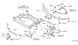 Diagram for Infiniti QX50 Front Cross-Member - 544B2-JK51B