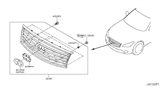 Diagram for Infiniti Q70 Grille - 62310-4AM1B