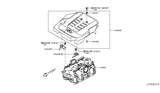 Diagram for Infiniti EX37 Engine Cover - 14041-EY01A