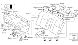 Diagram for 2012 Infiniti M35h Seat Cover - 88620-1ME4C