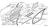 Diagram for Infiniti Q70L Door Seal - 80830-1MA0B