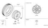 Diagram for 2019 Infiniti Q70L Spare Wheel - D0CMM-3ZF4A