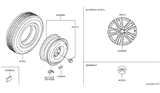 Diagram for 2016 Infiniti Q70 Spare Wheel - D0C00-3ZF4A