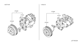 Diagram for Infiniti Q70 A/C Compressor - 92610-1CA1C