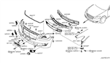 Diagram for Infiniti Q70 Grille - 62257-1MS4A