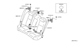 Diagram for Infiniti Q70L Seat Belt - 88844-1MA0B