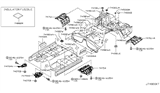 Diagram for 2011 Infiniti M56 Exhaust Heat Shield - 74763-1MA0A