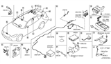 Diagram for Infiniti Q70L Antenna Cable - 28243-4AM0A