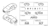 Diagram for 2013 Infiniti M37 Emblem - 62890-1MA0B