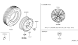 Diagram for 2012 Infiniti M35h Spare Wheel - D0300-1M025