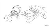 Diagram for Infiniti Q70L Speedometer - 24820-6AK1B