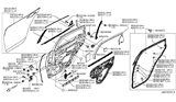 Diagram for Infiniti Q70L Weather Strip - 82834-1PM0A