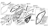 Diagram for 2015 Infiniti Q70 Weather Strip - 82838-1PM0C