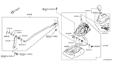 Diagram for Infiniti Q70L Automatic Transmission Shifter - 34901-1MA1D