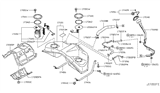 Diagram for Infiniti M56 Fuel Filler Hose - 17221-1MA0A