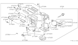 Diagram for Infiniti Blend Door Actuator - 27732-40U00