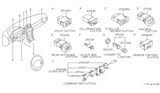 Diagram for Infiniti I30 Blower Control Switches - 25350-65F00