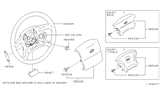 Diagram for 1997 Infiniti I30 Steering Wheel - 48430-0L960