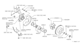 Diagram for 1997 Infiniti I30 Wheel Hub - 40202-31U01