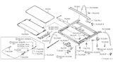 Diagram for 1998 Infiniti I30 Sunroof - 91210-3L010