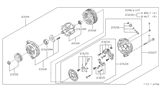 Diagram for Infiniti Alternator Brush - 23133-65F00