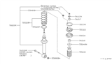 Diagram for Infiniti I30 Coil Spring Insulator - 55034-31U00