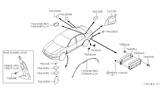 Diagram for 2020 Infiniti Q60 Body Mount Hole Plug - 01658-02111